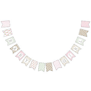 Baby Girl Illustriert Baby Dusche Wimpelkette