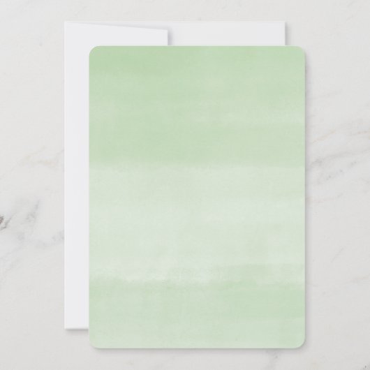 Baby Girl in Bloom bunt Frühling Sommer Blüte Einladung (Rückseite)