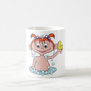 Baby Girl in einer Badewanne Tasse