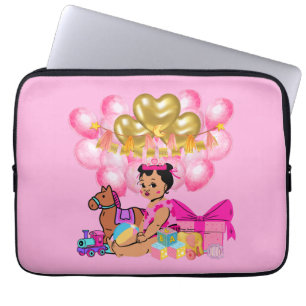 Baby Girl in Pink Laptopschutzhülle
