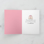 Baby Girl in Umbrella Karte (Innenseite)