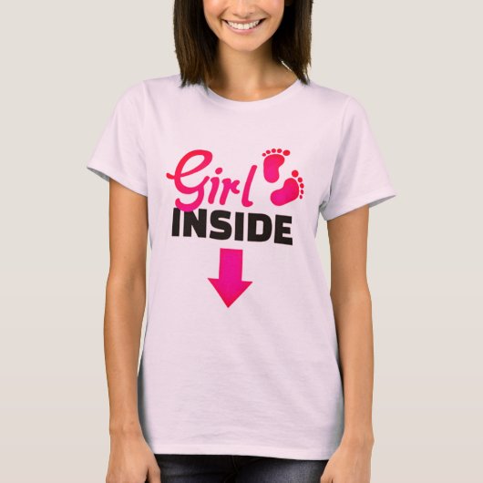 Baby Girl Inside T-Shirt (Vorderseite)