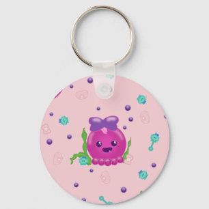 Baby Girl Kawaii Octopus Schlüsselanhänger
