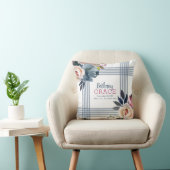 Baby Girl Kinderzimmer Blue Pink Aquarell Floral Kissen (Stuhl )