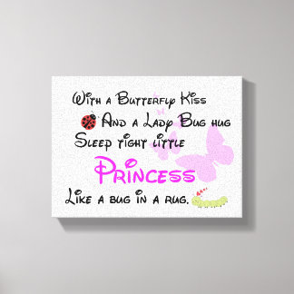 Baby Girl Kinderzimmer - Leinwand Art - Girls Kind