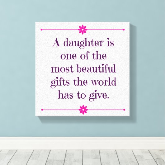 Baby Girl Kinderzimmer Leinwand Tee Zitat Kindermä (Insitu (Holzboden))