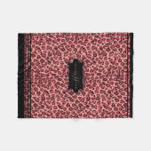 Baby Girl Kinderzimmer Modernes Dekor Leopard Wass Fleecedecke (Vorderseite (Horizontal))