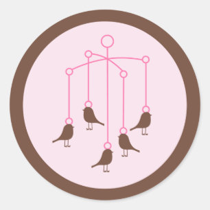 Baby Girl Kinderzimmer Runder Aufkleber