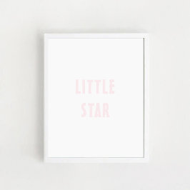 Baby Girl Kinderzimmer Wall Art Little Star Poster