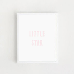 Baby Girl Kinderzimmer Wall Art Little Star Poster
