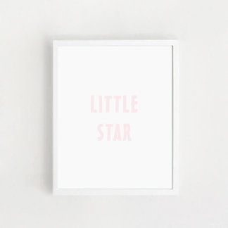 Baby Girl Kinderzimmer Wall Art Little Star Poster