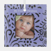 Baby Girl Lavender Tiny T-Shirt Foto Ornament (Vorderseite)