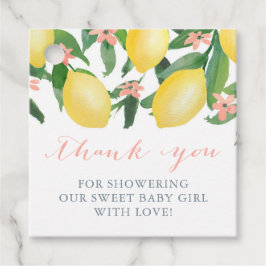 Baby Girl Lemons Babydusche Vielen Dank Geschenkanhänger
