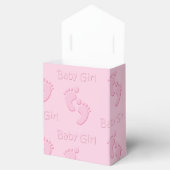 Baby Girl Little Feet Footprint Gastgeschenk Geschenkschachtel (Geöffnet)