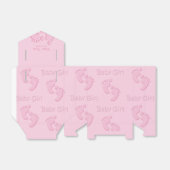 Baby Girl Little Feet Footprint Gastgeschenk Geschenkschachtel (Ungefaltet)