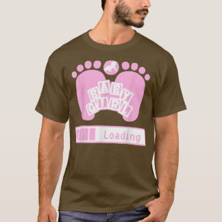 Baby Girl Loading, Geek Pregnancy, Gender Reveal U T-Shirt