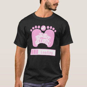 Baby Girl Loading Geek Schwangerschaft Geschlecht T-Shirt