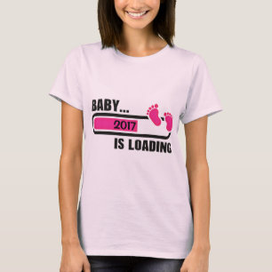 Baby Girl Loading Personalisiert T-Shirt