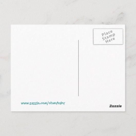 Baby Girl Loading Postkarte (Rückseite)