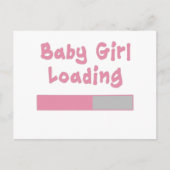 Baby Girl Loading Postkarte (Vorderseite)