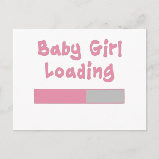 Baby Girl Loading Postkarte (Vorderseite)