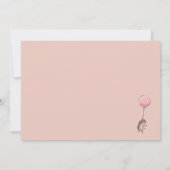 Baby Girl Long Distance Shower by Mail Einladung (Rückseite)