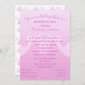 Baby Girl Long Distance Shower by Mail Einladung (Vorne/Hinten)