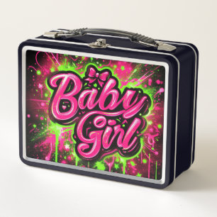 Baby Girl Metal Lunchbox