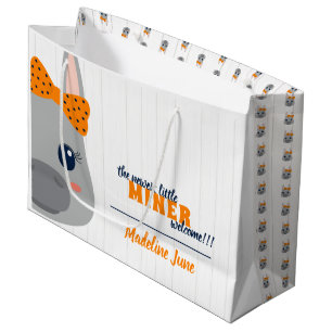 Baby Girl Minen Orange Große Geschenktüte