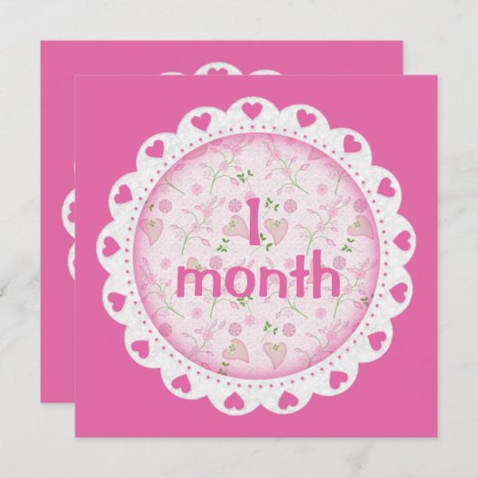 Baby Girl Monthly Meilenstein Markers Girl (Vorne/Hinten)