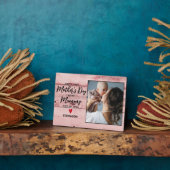 Baby Girl Mummy 1st Mütter Day Rustikales Holz Fotoplatte (Seite)