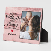 Baby Girl Mummy 1st Mütter Day Rustikales Holz Fotoplatte (Seite)