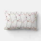 Baby Girl Name Ladybug Floral Lendenkissen (Rückseite)