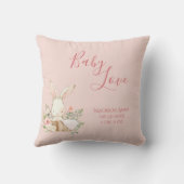 Baby Girl Name Script Baby Liebe Keepake Kissen (Rückseite)