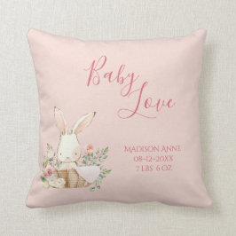 Baby Girl Name Script Baby Liebe Keepake Kissen