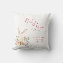 Baby Girl Name Script Baby Liebe Keepake Throw Pil Kissen