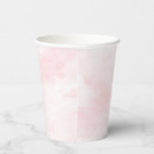 Baby Girl Native Boho Feathers Blush Pink Aqua Pappbecher (Rechts)