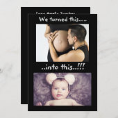 Baby Girl New Arrival Ankündigung (Vorne/Hinten)