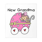 Baby Girl New Oma Geschenke Notizblock (Vorderseite)