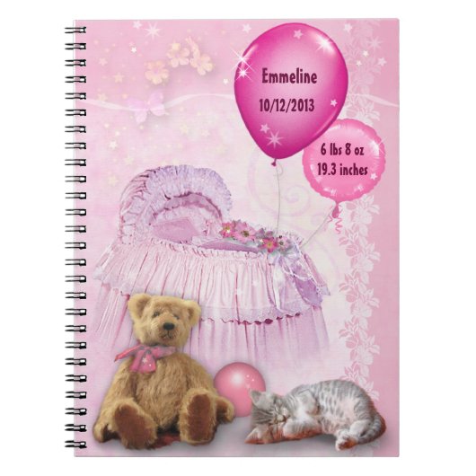 Baby Girl Notebook Notizblock (Vorderseite)