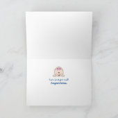 Baby Girl on Clothesline Card Karte (Innenseite)