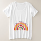 Baby Girl on The Way Baby Bump Pregnancy Große Größe T-Shirt (Design vorne)