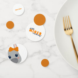 Baby Girl Orange Donkey Baby Dusche Konfetti