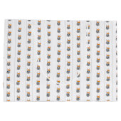 Baby Girl Orange Donkey Große Geschenktüte (Rückseite)