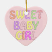 Baby Girl Ornament (Vorne)
