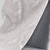 Baby Girl Pale Pink und White Unicorn Muster Fleecedecke