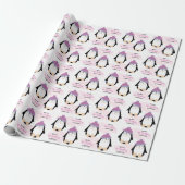 Baby Girl Penguin Geschenkpapier (Ungerollt)
