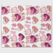 Baby Girl Personalisiert Geschenkpapier (Flach)