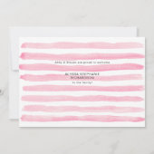 Baby Girl Pink 1 Foto Willkommensankündigung Einladung (Rückseite)