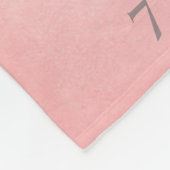 Baby Girl Pink Angel Wings Monatsmilestone Fleecedecke (Ecke)